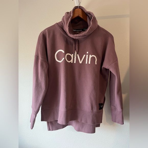 Calvin Klein Tops - Calvin Klein Mauve women’s cowl neck sweatshirt